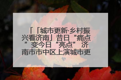 「城市更新·乡村振兴看济南」昔日“痛点”变今日“亮点” 济南市市中区上演城市更新“三部曲”