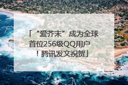 “爱芥末”成为全球首位256级QQ用户！腾讯发文祝贺