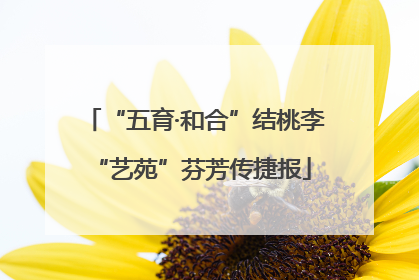 “五育·和合”结桃李 “艺苑”芬芳传捷报