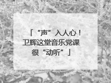“声”入人心！卫辉这堂音乐党课很“动听”