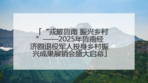 “戎耀鲁南 振兴乡村”——2025年鲁南经济圈退役军人投身乡村振兴成果展销会盛大启幕