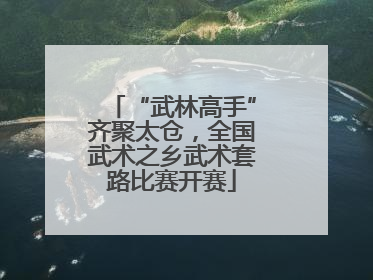 “武林高手”齐聚太仓，全国武术之乡武术套路比赛开赛