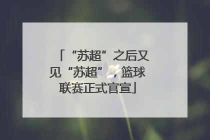 “苏超”之后又见“苏超”，篮球联赛正式官宣