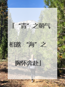 “青”之朝气相邀 “海”之胸怀奔赴