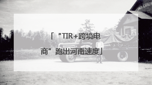“TIR+跨境电商”跑出河南速度