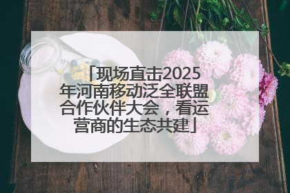 现场直击2025年河南移动泛全联盟合作伙伴大会，看运营商的生态共建