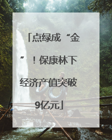 点绿成“金”！保康林下经济产值突破9亿元