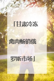 甘肃冷冻禽肉畅销俄罗斯市场