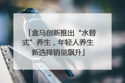 盒马创新推出“水替式”养生，年轻人养生新选择销量飙升
