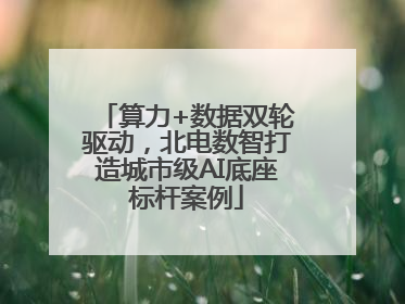 算力+数据双轮驱动，北电数智打造城市级AI底座标杆案例