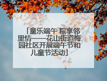 童乐端午 粽享邻里情——花山街道梅园社区开展端午节和儿童节活动