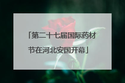 第二十七届国际药材节在河北安国开幕