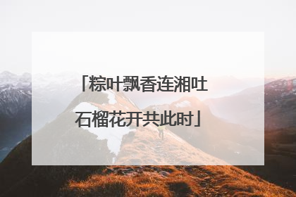 粽叶飘香连湘吐 石榴花开共此时