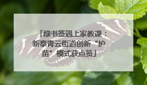 绿书签遇上家教课：新泰青云街道创新“护苗”模式获点赞