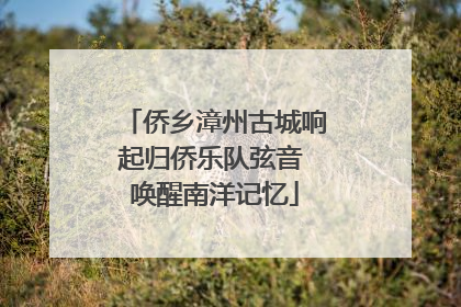 侨乡漳州古城响起归侨乐队弦音 唤醒南洋记忆