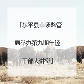 东平县市场监管局举办第九期年轻干部大讲堂