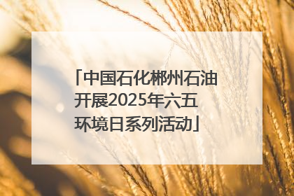中国石化郴州石油开展2025年六五环境日系列活动