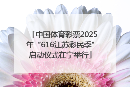 中国体育彩票2025年“616江苏彩民季”启动仪式在宁举行