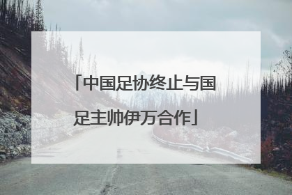 中国足协终止与国足主帅伊万合作