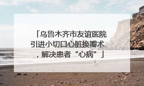 乌鲁木齐市友谊医院引进小切口心脏换瓣术，解决患者“心病”