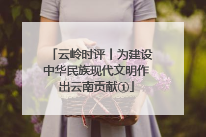 云岭时评丨为建设中华民族现代文明作出云南贡献①