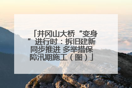 井冈山大桥“变身”进行时：拆旧建新同步推进 多举措保障汛期施工（图）