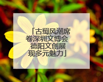 古蜀风潮席卷深圳文博会 德阳文创展现多元魅力