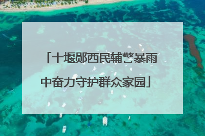 十堰郧西民辅警暴雨中奋力守护群众家园