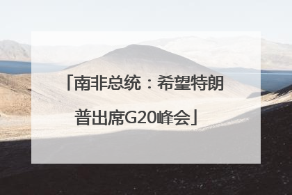 南非总统：希望特朗普出席G20峰会