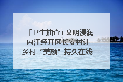 卫生抽查+文明浸润 内江经开区长安村让乡村“美颜”持久在线｜万千气象看四川