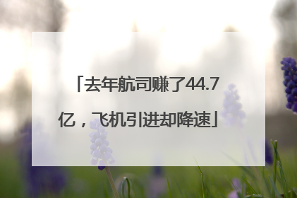 去年航司赚了44.7亿，飞机引进却降速