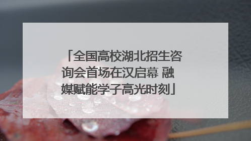 全国高校湖北招生咨询会首场在汉启幕 融媒赋能学子高光时刻