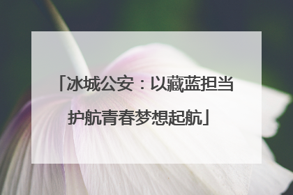 冰城公安：以藏蓝担当 护航青春梦想起航