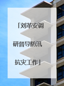 刘革安调研督导防汛抗灾工作