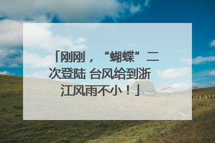 刚刚，“蝴蝶”二次登陆 台风给到浙江风雨不小！