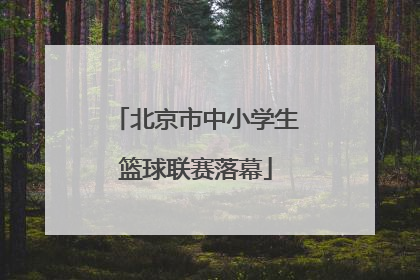 北京市中小学生篮球联赛落幕