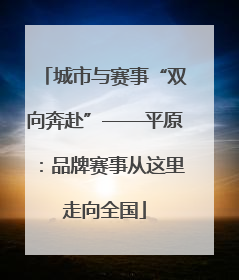 城市与赛事“双向奔赴”——平原：品牌赛事从这里走向全国
