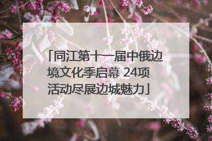 同江第十一届中俄边境文化季启幕 24项活动尽展边城魅力