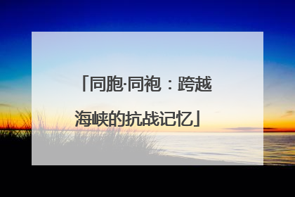 同胞·同袍：跨越海峡的抗战记忆