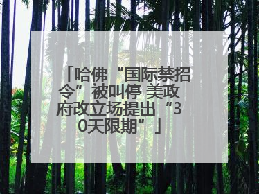 哈佛“国际禁招令”被叫停 美政府改立场提出“30天限期”