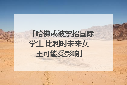 哈佛或被禁招国际学生 比利时未来女王可能受影响