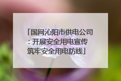 国网沁阳市供电公司：开展安全用电宣传 筑牢安全用电防线