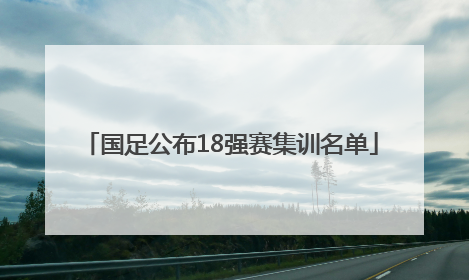 国足公布18强赛集训名单