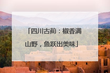 四川古蔺：椒香满山野，鱼跃出美味