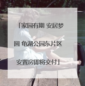 家园有期 安居梦圆 龟湖公园东片区安置房即将交付