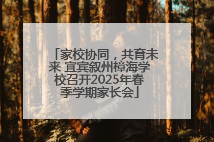 家校协同，共育未来 宜宾叙州樟海学校召开2025年春季学期家长会