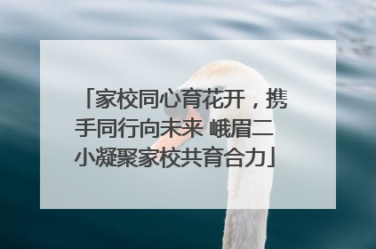 家校同心育花开，携手同行向未来 峨眉二小凝聚家校共育合力