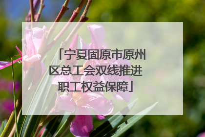 宁夏固原市原州区总工会双线推进职工权益保障