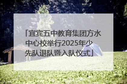 宜宾五中教育集团方水中心校举行2025年少先队退队暨入队仪式