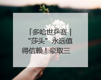 多哈世乒赛｜“莎头”永远值得信赖！豪取三连冠，王楚钦/孙颖莎就是最强混双